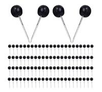 TOGEVAL 900 Piezas Chinchetas para Mapa y Corcho Cabeza Plástica Redonda Puntas de Inoxidable Chinchetas Resistentes para Oficina Escuela y Decoración Casa