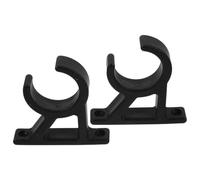 TOGEVAL Abrazadera para Tubo de 42 MM de Nailon Negro Soporte para Pala y Mástil de Barco Clip Rápido Resistente al Agua Salada Paquete de 2 Unidades para Yates y Kayaks