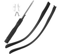 TOGEVAL Accesorio Adecuado en TR90 Negro, Cómodas y Fáciles de Instalar 1 Par de Patillas de Repuesto para Montura de Gafas para Reparación de Gafas