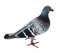 TOGEVAL Adorno de Paloma de Espuma con Plumas Artificiales Estatua Ligera y Realista para Decoración de Jardín Balcón y Bonsái Modelo Miniatura Color Gris Estilo Aleatorio