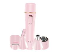 TOGEVAL Afeitadora Eléctrica para Mujer, Recortadora de Cejas y Vello Nasal, USB Recargable, Portátil y Multifunción, sin Aceite, Depiladora Facial Compacta para Uso