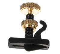 TOGEVAL Afinador para Violín y Viola Tornillo de Metal Negro Dorado, Ajustador de Cuerda Compatible, Accesorio para Instrumentos Musicales de Orquesta, Precisión Afinación y Uso