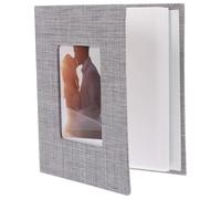 TOGEVAL Álbum de Fotos Familiar de Lino 4r 6 Pulgadas 100 Páginas con Interior en Tonos Claros, Libro Decorativo Protector para Bodas y Cumpleaños, Álbum de Imágenes Práctico