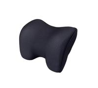 TOGEVAL Almohada Cervical Ergonómica para Coche con Soporte para Cuello Cojín Viscoelástico para Reposacabezas de Dolor y Fatiga Viajes Color Negro Profundo