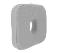 TOGEVAL Almohada para Perforación de Orejas con Espuma Viscoelástica Cojín Ergonómico Gris con Orificio para Oreja Soporte para Dormir de Lado Protector para Cuidado y Recuperación del