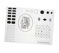 TOGEVAL Almohadilla de Silicona para Uñas Acrílicas Tapete de Práctica para Aplicación de Esmalte Herramienta de Formación para Técnicos de Uñas Adecuada para Crear Suministros de Manicura