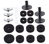 TOGEVAL Almohadillas Fieltro Antideslizantes Platillos Almohadilla Batería Fieltro Mango Platillos