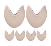TOGEVAL Almohadillas para Zapatillas de Punta de Ballet 3 Pares de Protectores Suaves Antideslizantes de Tejido Elástico Color Piel Cojines para Dedos para Bailarinas Protección y