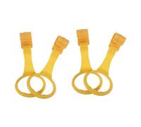 TOGEVAL Anillo Colgante para Bebés de 4 Piezas, Accesorio de Plástico Fácil de Limpiar para Cuna o Parque Infantil, Adecuado para Atraer la Atención y Color Aleatorio Varios estilos
