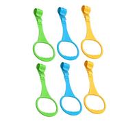 TOGEVAL Anillos De Entrenamiento Para Bebés Para Cuna Ñiño Niño Pequeño Multicolor 6 Piezas Aros De Tracción Verticales De Plástico Resistente Apoyo Para Aprendizaje De Pie Juego y Desarrollo Infantil
