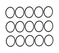 TOGEVAL Anillos de Goma para Corredera de Afinación de Trompeta y Corneta, 15 Piezas, Silicona Flexible Negra, Repuestos para Reparación, Amortiguadores para Instrumentos de Latón, Kit