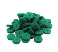 TOGEVAL Arandelas De Fieltro para Lavadora De Teclado De Piano 90 Piezas, Accesorios De Reparación para Piano Color Verde, Protección y Nivelación para Teclas, Material De Lana