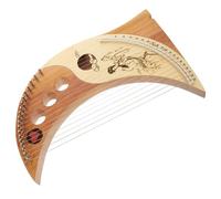 TOGEVAL Arpa de Madera Cuerdas Lyre Harp Portátil con Tono Resonante Instrumento Musical para Principiantes y Color Surtido Color Aleatorio Color Aleatorio