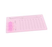 TOGEVAL Bandeja Acrílica Magnética Portátil para Extensiones de Pestañas Varios estilos Bordes Suaves y Silicona Color Aleatorio Varios estilos Adecuado para Artistas de Maquillaje y Mujeres