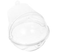 TOGEVAL Bañera para Pájaros Colgante Transparente Recipiente Práctico para Baño de Periquitos Canarios y Loros Pequeños Fácil de Limpiar y Resistente Compatible Mayoría de Jaulas Estándar