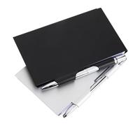 TOGEVAL Bloc de Notas con Escritura en Ambas Caras Recargable de Metal 2 Piezas con Estuche y Bolígrafo Libreta Portátil y Diseño Resistente para Oficina y Escuela