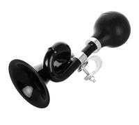 TOGEVAL Bocina de Timbre para Bicicleta Retro Negra, Bocina de Aire Fuerte para Ciclismo Montaña y Carretera, Accesorio Metálico Compatible Manillar para Seguridad en Ruta
