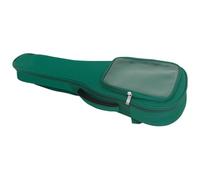 TOGEVAL Bolsa de Almacenamiento para Ukelele Bolsillo Lateral Transparente Acolchada Ligera y Portátil para Principiantes y Color Verde Resistente al Agua