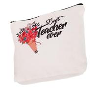 TOGEVAL Bolsa De Cosméticos Portátil para Mujer Neceser De Viaje Obsequio De Agradecimiento para Profesores y Consejeros para Maquillaje y Cosméticos