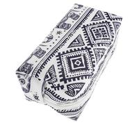 TOGEVAL Bolsa Organizadora de Maquillaje para Mujer, Grande, Color Beige Estampado de Elefante, Gran Capacidad, Adecuado para Viaje y Uso Diario