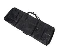 TOGEVAL Bolsa para Teclado Electrónico de Teclas Acolchada y Extras para Accesorios Mochila de Transporte para Piano y Sintetizadores Negro