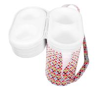 TOGEVAL Bolsa Térmica para Leche Materna Aislamiento de PVC, Doble Compartimento para Mantener Biberones Frescos en Guardería o Exteriores Color Aleatorio