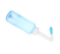 TOGEVAL Botella de Enjuague Nasal Portátil 300 Ml para Adultos y Niños Válvula Manual Ajustable, Limpiador de Senos Paranasales, Kit de Irrigación Sinusal para Cuidado Diario y Alivio