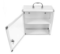 TOGEVAL Botiquín de Pared para Medicamentos Panel Transparente Estuche Práctico y Compacto para Montaje Mural Gran Capacidad para Almacenamiento Público y Uso en Emergencias