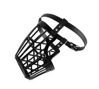 TOGEVAL Bozal para Perro con Forma de Cesta Nueva Antimordeduras Y Ladridos Cómodo Protector de Plástico para Perros Color Tostado Antimordeduras Y Antiladridos Talla M