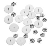 TOGEVAL Broches de Clip de Acero Inoxidable 20 MM 50 Unidades Cierres Seguros para Alfileres de Solapa Insignias y Manualidades Kit de Alfileres de Cierre Mayor para Proyectos DIY