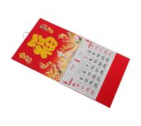 TOGEVAL Calendario Lunar Chino 2026 del Año del Caballo Calendario Vertical 2 Piezas con Carácter Fu Impresión HD para Decoración Hogar Oficina y Escuela Agenda Anual Completa Feng