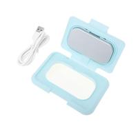 TOGEVAL Calentador de Toallitas Húmedas para Control Inteligente de Temperatura Portátil y USB Calentador de Pañuelos para Uso Vehículo Diseño Consumo Energético Azul