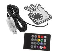 TOGEVAL Car Finger Light USB Hand Gesture LED Sign Lamp For Car Communication Creative Plastic Design