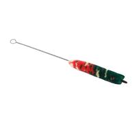 TOGEVAL Cepillo de Limpieza para Mantener Instrumentos de Viento Limpio Huellas Cerdas de Algodón para Piccolo Ligero y Práctico y Estructura Metálica