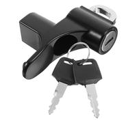 TOGEVAL Cerradura Antirrobo para Casco de Motocicleta y Scooter, Bloqueo de Seguridad Pequeño y Resistente, Accesorio Negro Compatible Varios Modelos, Adecuado para Protección en