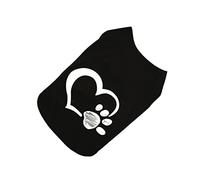 TOGEVAL Chaleco de Moda para Perros Ropa para Mascotas Disfraz de Verano con Huella de Corazón Fácil de Usar para Sesiones de Fotos