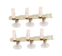 TOGEVAL Clavijas de Afinación para Guitarra Clásica Par de Afinadores Mecánicos Duraderos con Botones de Acrílico Beige Adecuados para Guitarra Clásica de Estándar Fácil Instalación y Uso