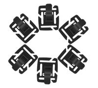 TOGEVAL Clip Giratorio para Manguera de Hidratación 6 Piezas Negro Abrazadera Ligera para Tubo de Bolsa de Agua Soporte Seguro para Mochilas de Senderismo y Actividades al Aire Libre