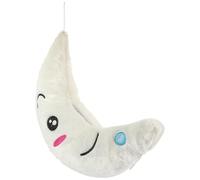 TOGEVAL Cojín Luminoso Forma de Luna Blanca Almohada de Peluche Suave LED de Colores Cojín Decorativo Infantil para Obsequio de Cumpleaños y Habitación