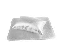 TOGEVAL Cojines para Manos de Manicura PU Suave Almohadilla para Reposabrazos de Uñas Protección Antimanchas y Comodidad para Técnicos de Manicura Color Plata