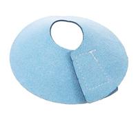 TOGEVAL Collar Antipicoteo para Loros Cono de Cuero de Microfibra Transpirable Tamaño M Azul para Recuperación y Protección de Plumas en Aves Mascotas