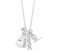 TOGEVAL Collar de Mujer con Colgante de Adn Diseño Creativo Collar de Joyería Molecular para Estilo Único y Uso Diario