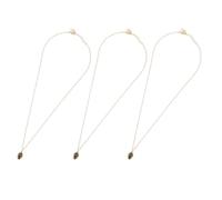 TOGEVAL Collares de Clavícula Vintage 3 Piezas Colgante de Piñón, Cadenas Doradas para Suéter, Accesorios Duraderos y Prácticos para Mujer, Adornos Creativos Cuello