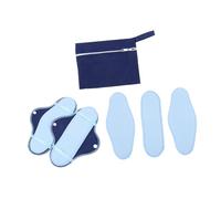 TOGEVAL Compresas Reutilizables de Fieltro Polar para Flujo Menstrual Absorbentes y Transpirables con Cierre de Botón para Uso Diurno y Nocturno Mujeres