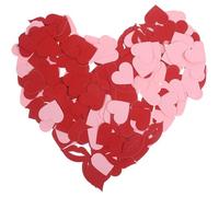 TOGEVAL Confeti de Papel para Decoración de Mesa 200 Piezas Forma de Labios y Corazones Color Rojo para Bodas y Fiestas Románticas San Valentín Ambiente Festivo