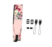 TOGEVAL Correa Ajustable Diseño Hawaiano para Ukelele de Nylon con Gancho Cinturón Cómodo y Duradero con Estampado de Flores Rosas Accesorio Adecuado para Instrumentos Varios estilos