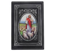 TOGEVAL Cuaderno Ejecutivo de Tapa Dura A5 Cuero Vintage Estilo Europeo Plata, Bloc de Notas Multifunción para Trabajo y Diario de Viaje, Cuaderno Devocional Cristiano, Obsequio Original