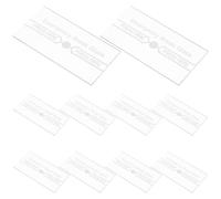 TOGEVAL Cubierta de Vidrio Transparente de Repuesto para Interruptor Manual de Alarma contra Incendios, Paquete de 10 Piezas, Resistente a Altas Temperaturas, Compatible Sistemas