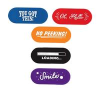 TOGEVAL Cubierta para Cámara Web De Tableta y Portátil, Protección De Privacidad Adhesiva, Diseño Deslizable, Kit 5 Piezas, Adecuado para Seguridad Personal, Color Negro