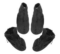 TOGEVAL Cubrezapatos Impermeables para Hombre Engrosados De Plástico, Antideslizantes, Resistentes Al Desgaste, Reutilizables, Talla XL y L, para Zapatos Lluvia y Barro, Uso Diario Exterior